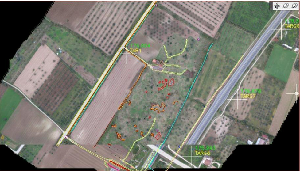 volo drone per individuare rifiuti interrati