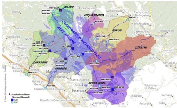 Monitoraggio acque Alpi Apuane