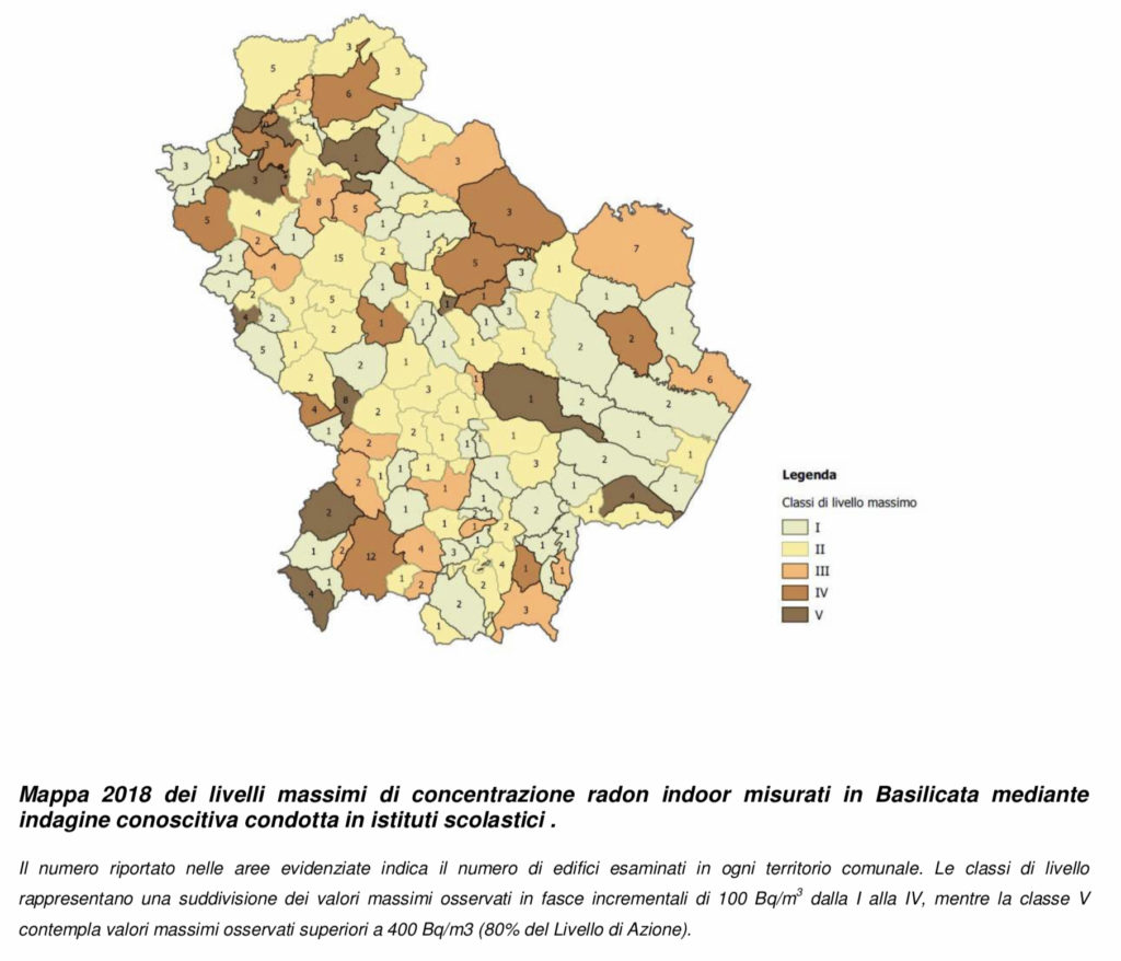  Basilicata mappatura radon edifici scolastici