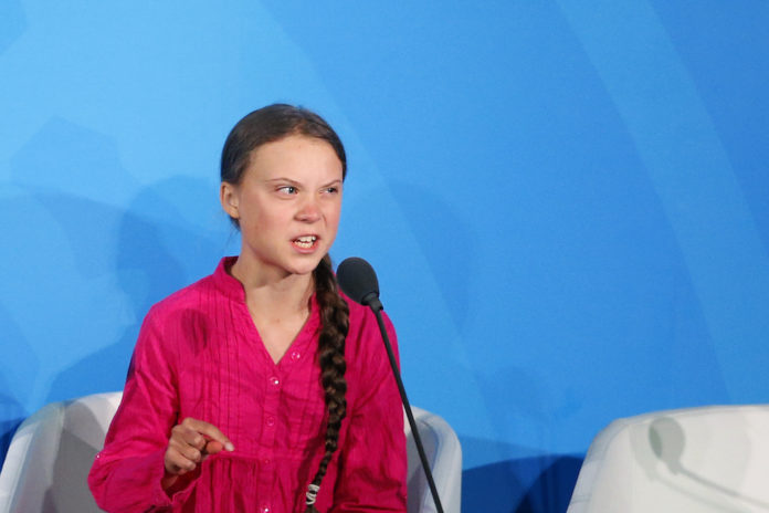 un clima Greta Thumberg