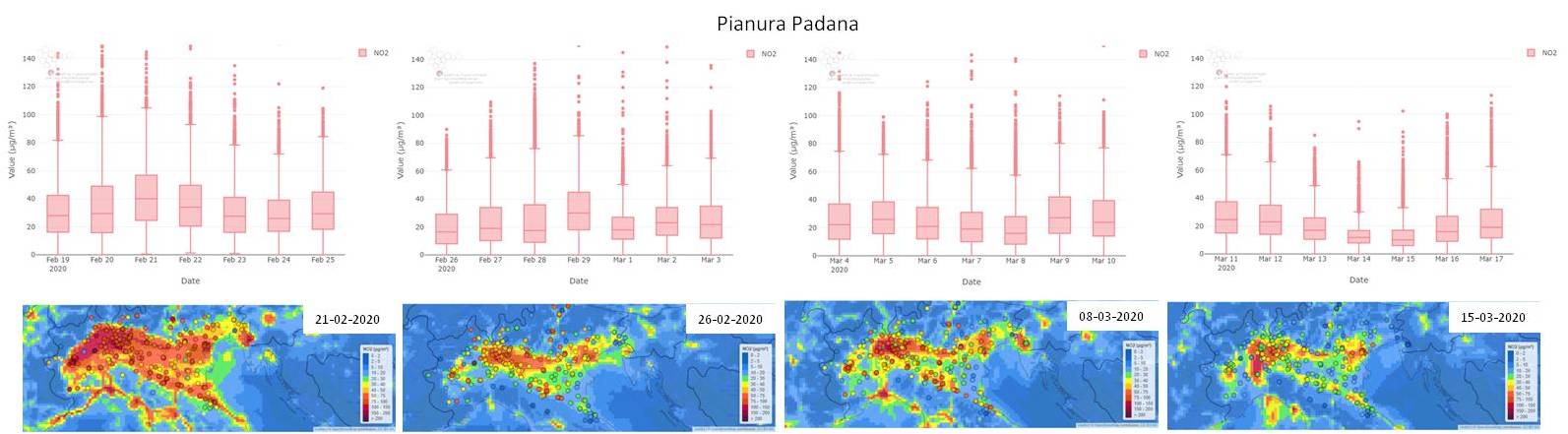 I dati sulla qualità dell'aria nella Pianura Padana sono