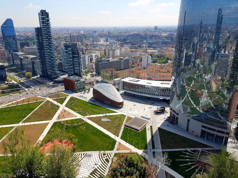 Vista dal bosco verticale - Milano