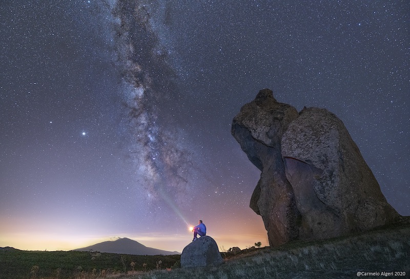 milky way from Argimusco