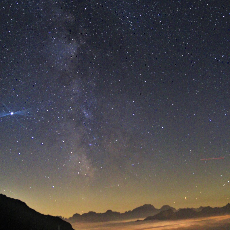 Giove, Via Lattea e...inquinamento luminoso!