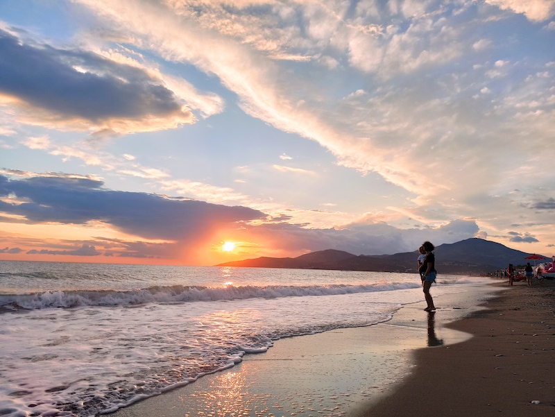 Tramonto tra le nuvole (Marina di Ascea)