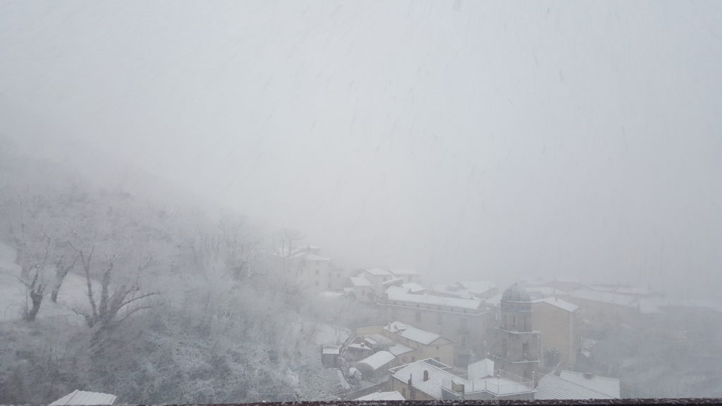 paesaggio innevato Sieti di Giffoni Sei Casali (Salerno)-