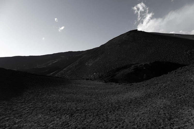 Ambiente lunare sull'Etna