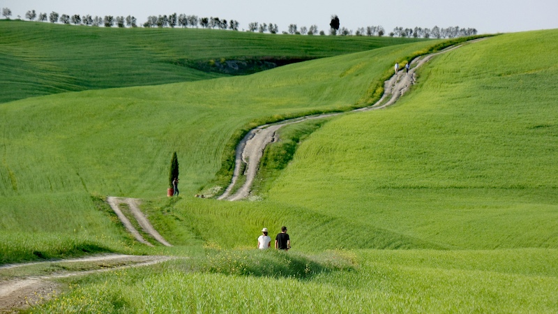 La forma del suolo-Val d'Orcia