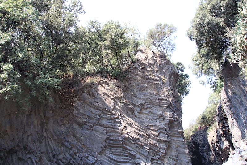 Rocce di lava solida, Gole dell' Alcantara (ME)