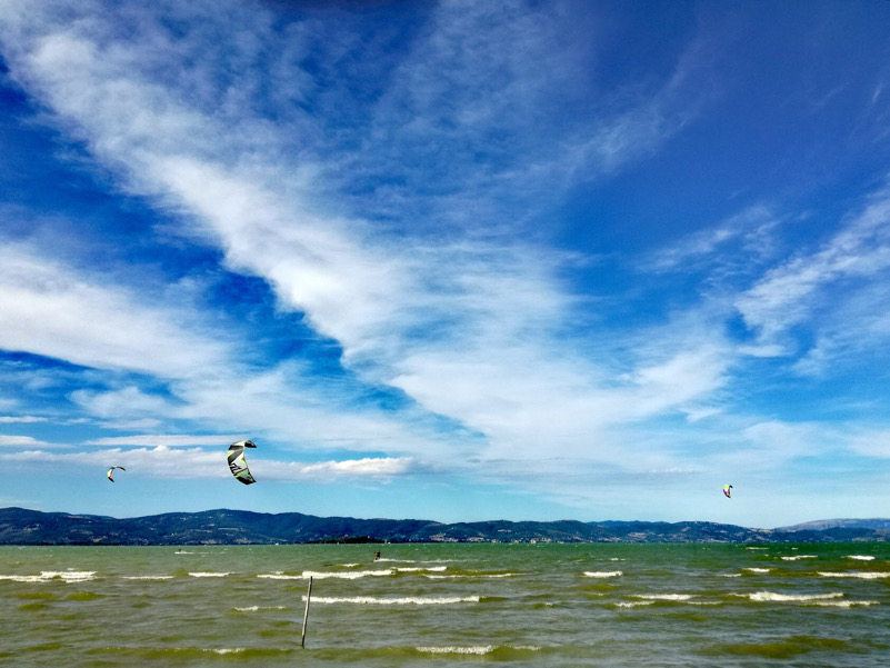 Si alza il vento-Lago Trasimeno