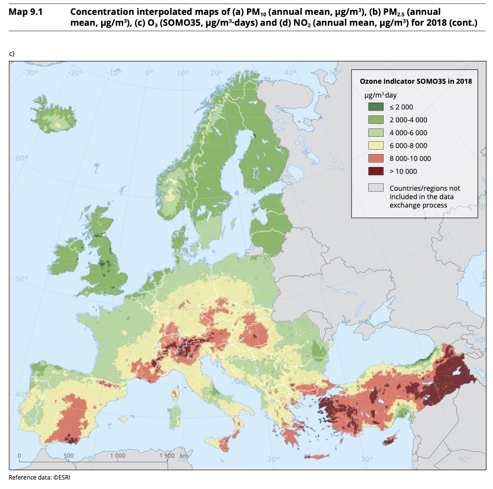 La qualità dell'aria in Europa – SNPA – Sistema nazionale