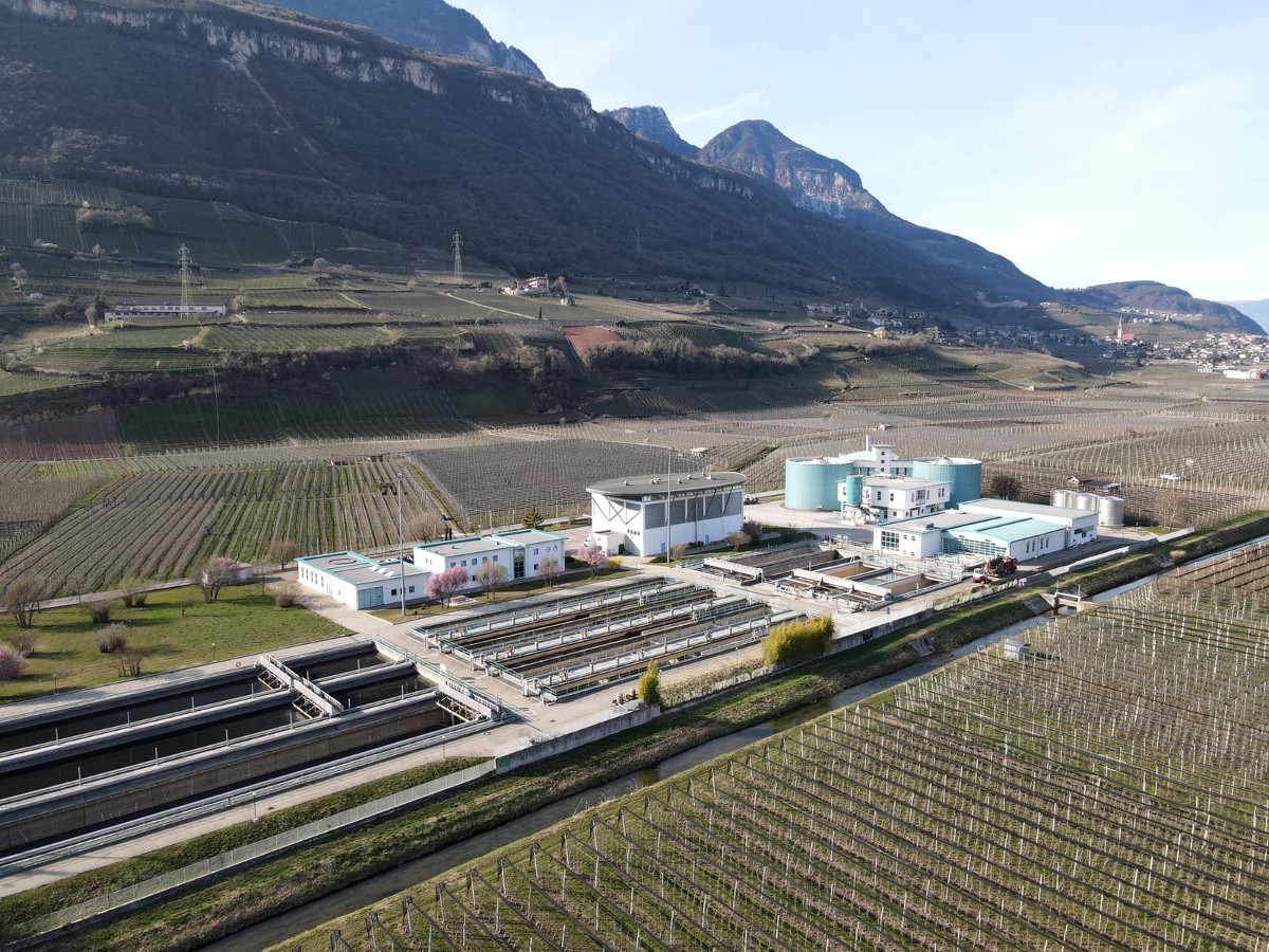 L'impianto di depurazione delle acque regflue a Termeno (Provincia di Bolzano)