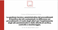 CORSO SAFA / LA GESTIONE TECNICO–AMMINISTRATIVA DEI PROCEDIMENTI DI BONIFICA DEI SITI CONTAMINATI