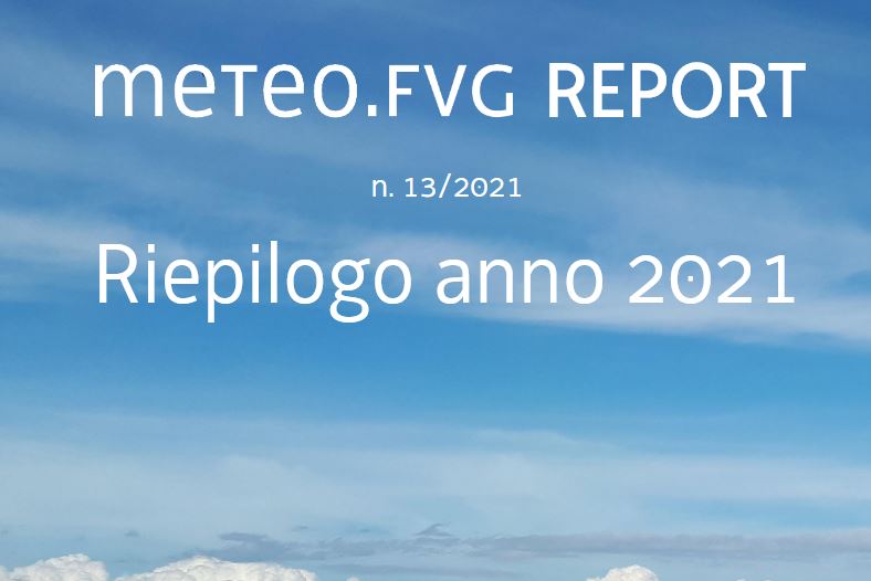 Report annuale meteo.fvg 2021