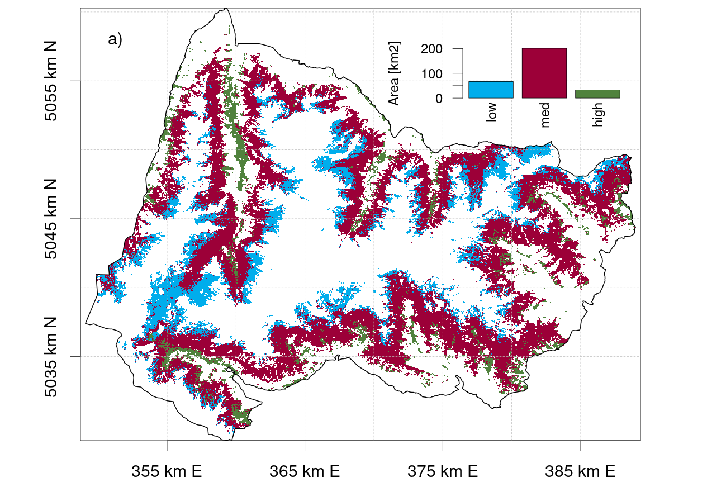 Mappa della distribuzione e produttività dei pascoli del Gran Paradiso