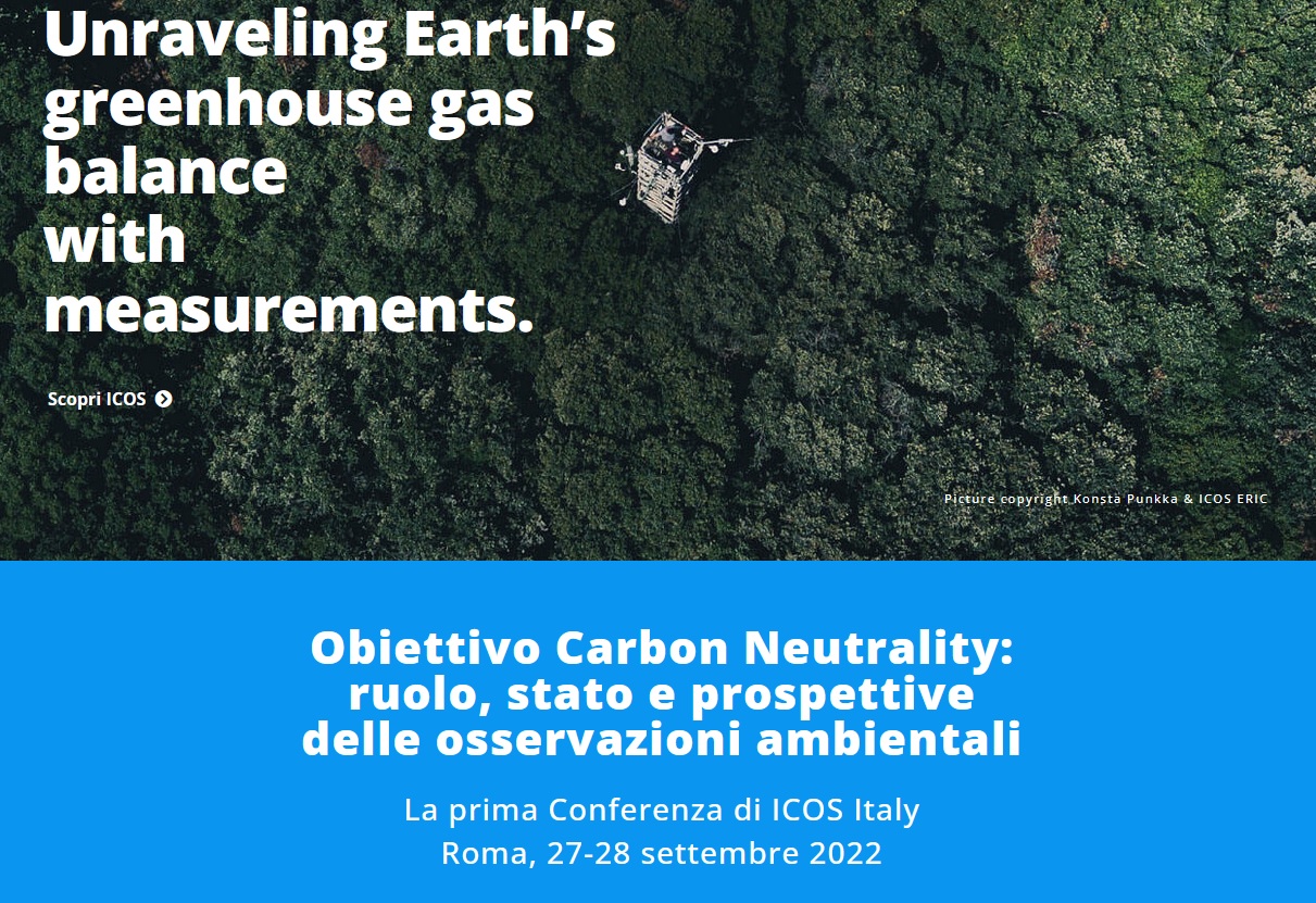 Conferenza ICOS Italy, 2022 - CALL for ABSTRACTS