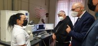 L’Arcivescovo di Genova Monsignor Tasca, in visita alla sede centrale di Arpa Liguria