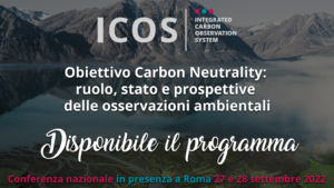 Neutralità carbonica. Arpa Veneto alla conferenza ICOS Italia con il progetto WECAREMED