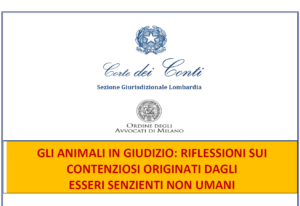 UN CONVEGNO SUI CONTENZIOSI GIURISPRUDENZIALI LEGATI AGLI ANIMALI