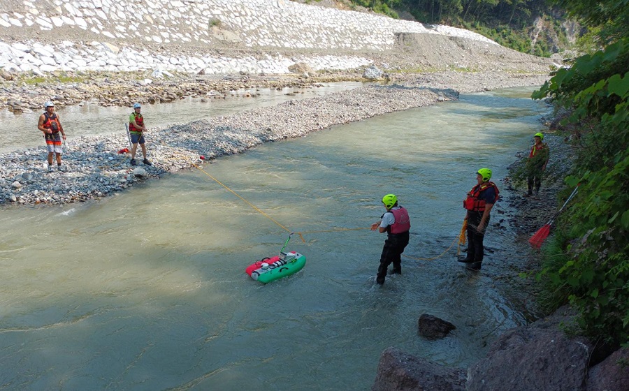 misure idrologiche sul fiume nagra a La Spezia