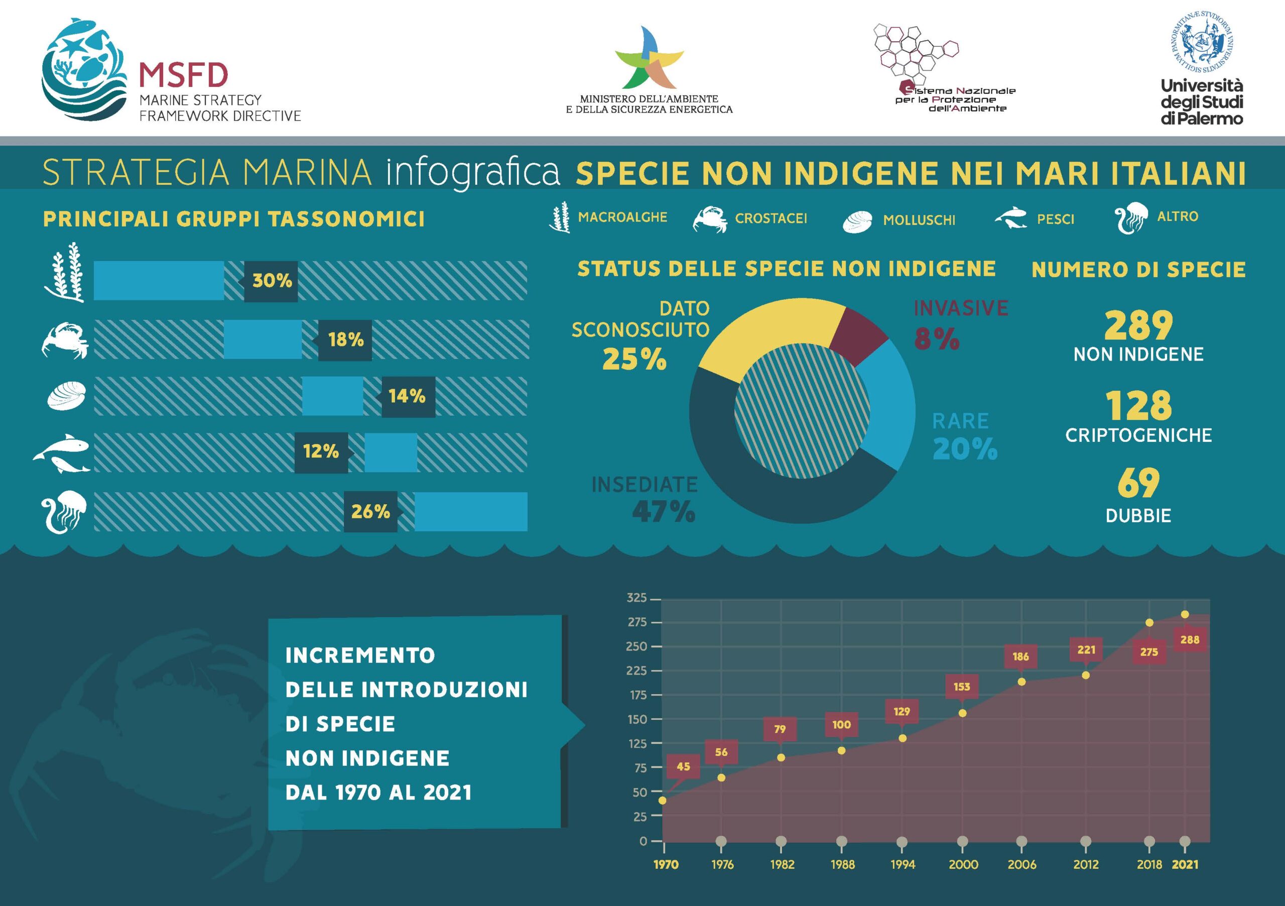 Specie non indigene nei mari italiani